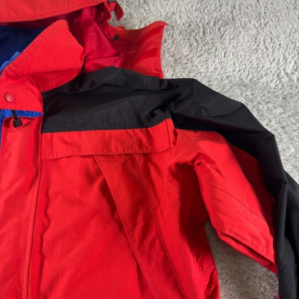 Columbia Sportswear Ascent Omni-Tech Parka Jacket Mens XL Red‎ Black Vintage